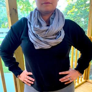 Express glittery silver scarf